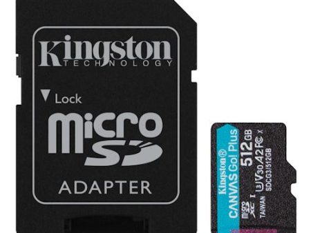 Cartão de Memória MicroSD Kingston Canvas Go! MSDXC - 512GB 170R V30 Supply