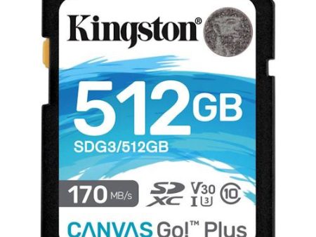 Cartão de Memória SDXC Kingston Canvas GoPlus - 512GB 170R V30 For Cheap