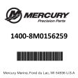 Mercury - Bracket swivel - 1400-8M0156259 Fashion