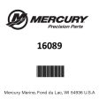 Mercury - Bracket - 16089 For Sale