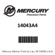 Mercury - Cover assy - 14043A4 Cheap